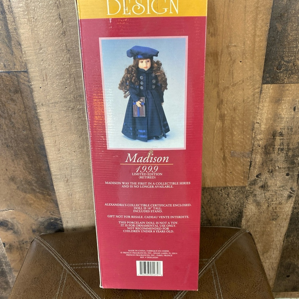 Alexandra 2000‎ Limited Edition Porcelain Doll Design Original Box Vintage - Picture 13 of 16